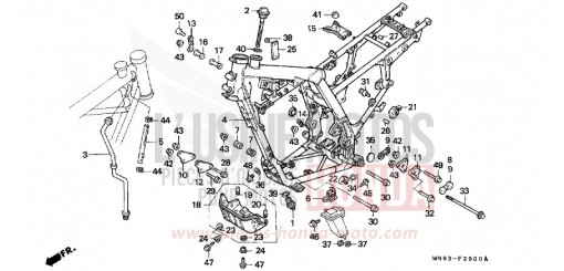 FRAME BODY NX650J de 1988